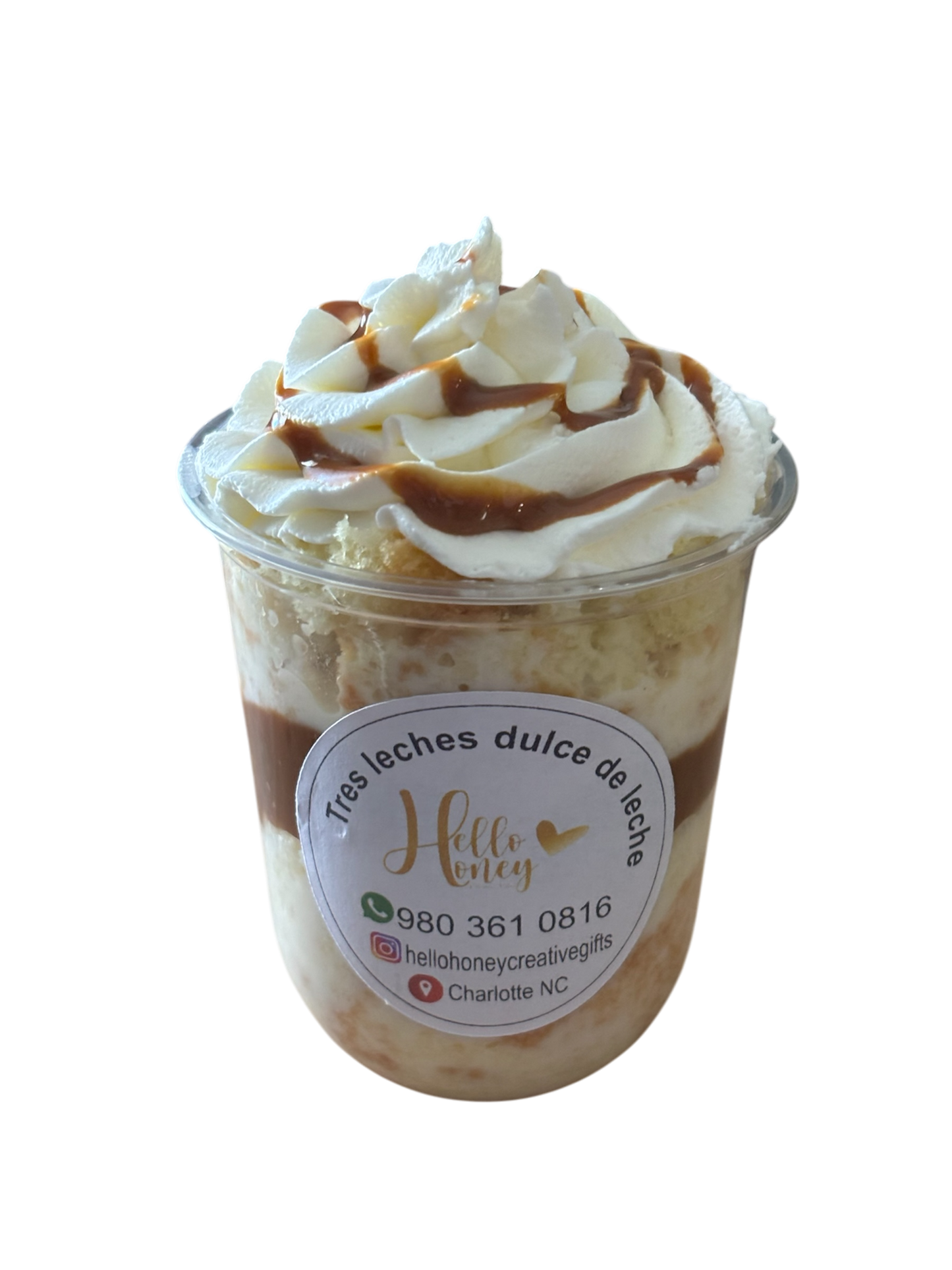 Tres leches con dulce de leche
