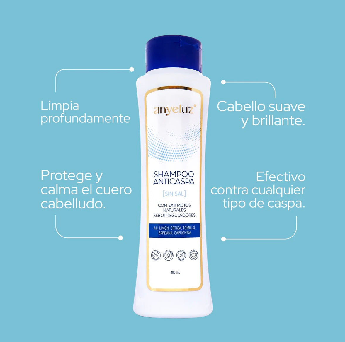 Shampoo anticaspa Anyeluz