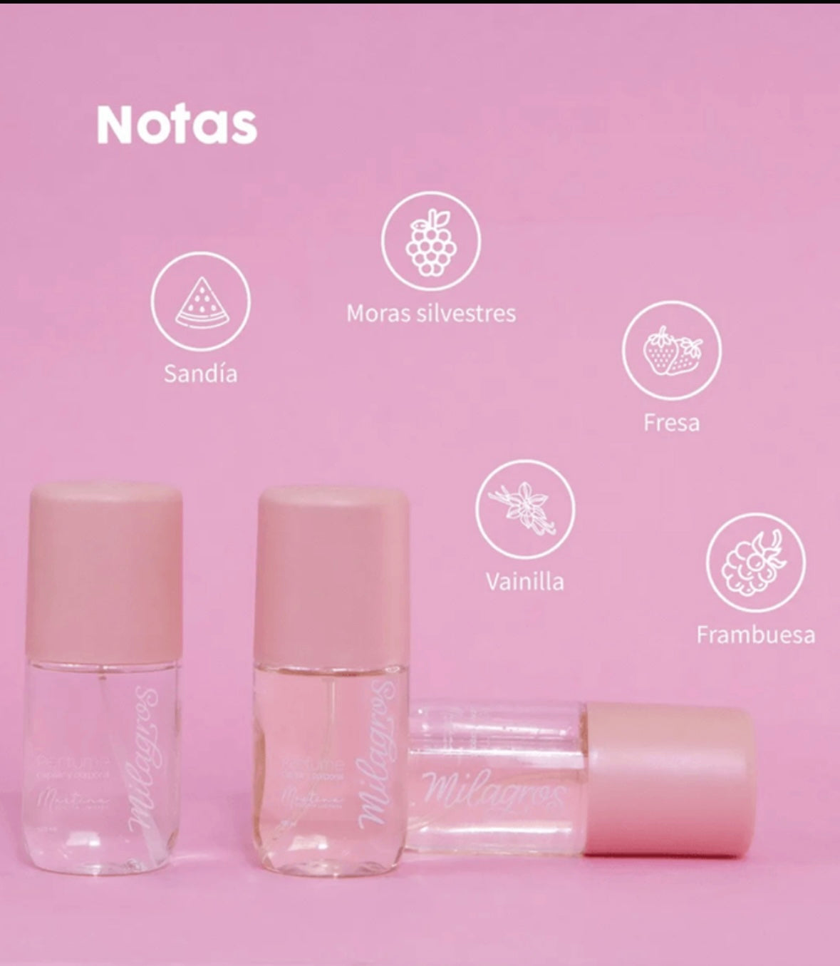 Perfume para el cabello Martina de Milagros.