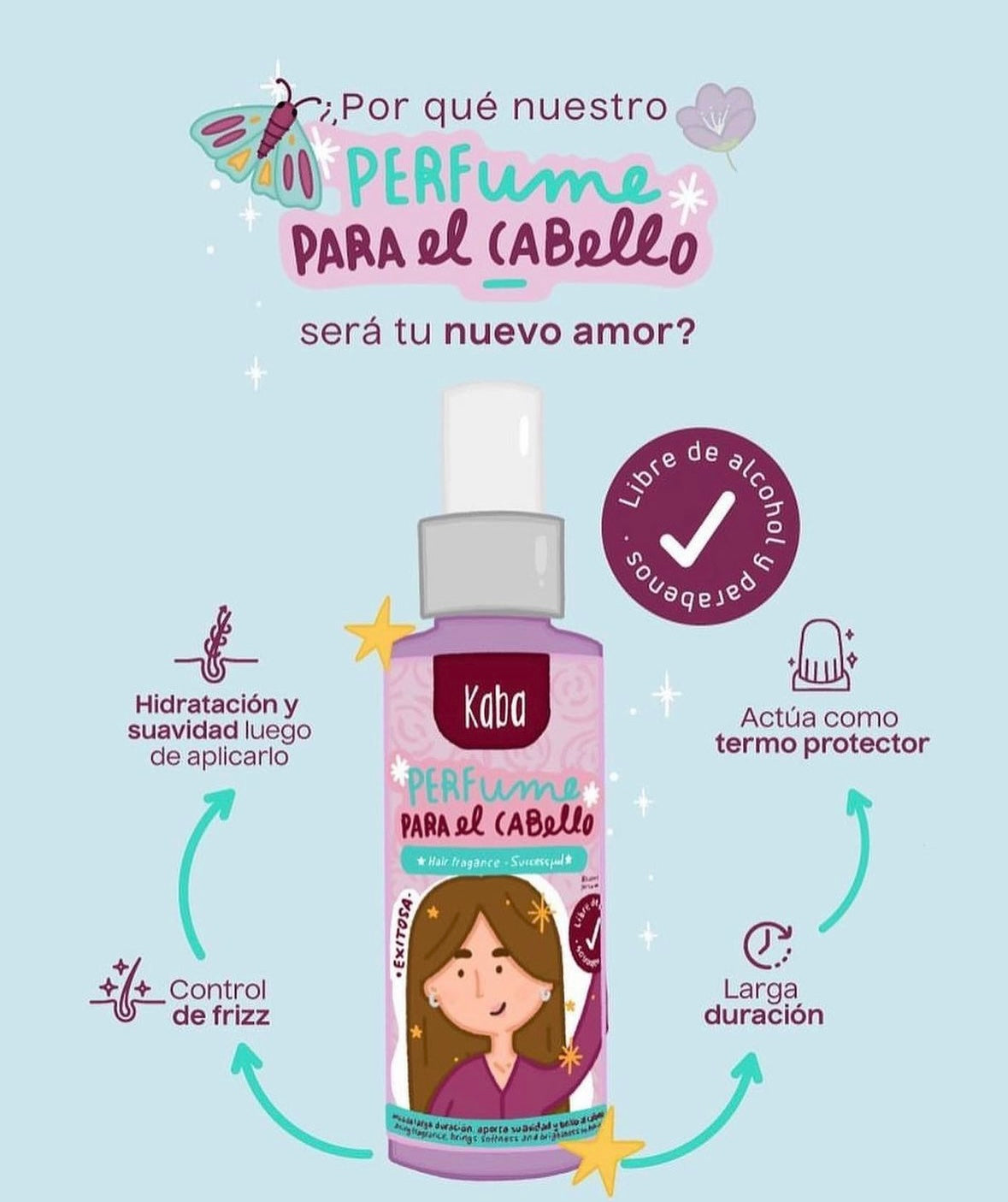 Perfume para el cabello Kaba - Soñadora